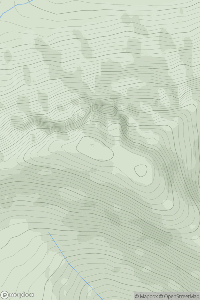 Thumbnail image for Druim a' Chuirn [Knoydart to Glen Kingie] showing contour plot for surrounding peak